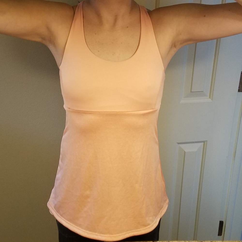 Champion XS Peach Neon Orange Racerback Tank